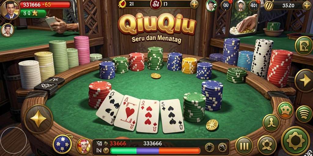 Tampilan gameplay QiuQiu yang menarik di 333666.