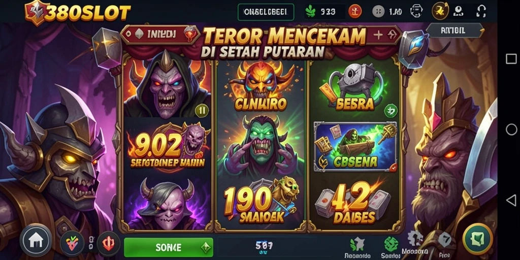 Tampilan mencekam dari gameplay 380SLOT yang menegangkan.