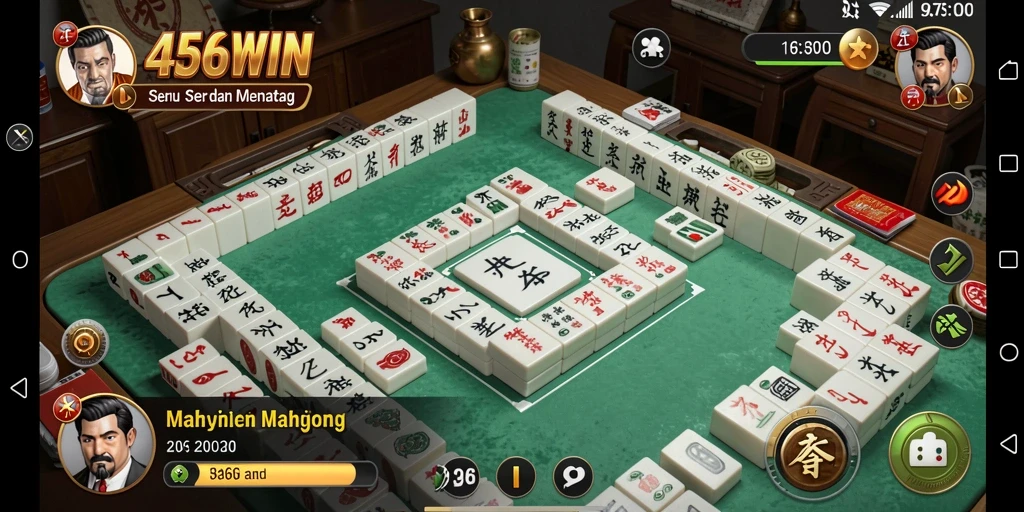 Screenshot gameplay <strong>456WIN</strong> menampilkan momen seru saat bermain Mahjong.