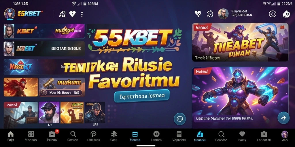 Tampilan gameplay 55KBET yang menawan dan interaktif.