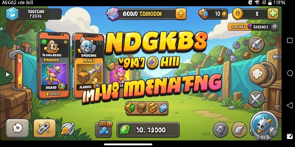 Tampilan gameplay ADG62 yang menarik dan penuh warna.