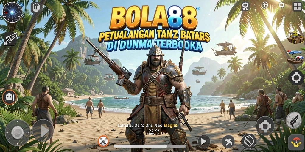 Tampilan gameplay BOLA88 yang mengesankan di dunia terbuka.