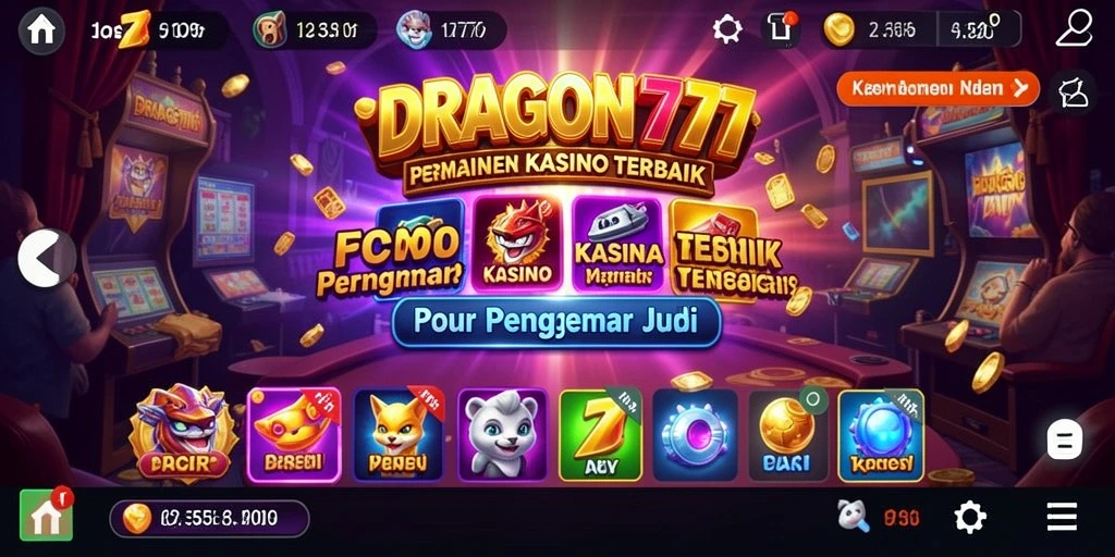 Screenshot gameplay DRAGON777 menampilkan suasana kasino yang seru dan mengasyikkan.