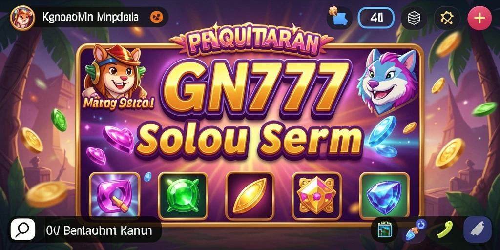 Tampilan gameplay Slot yang menarik dan penuh warna di GN777.