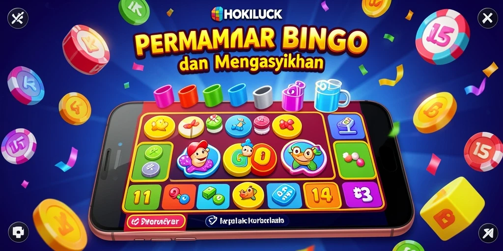 Screenshot HOKILUCK menunjukkan gameplay Bingo yang menarik.