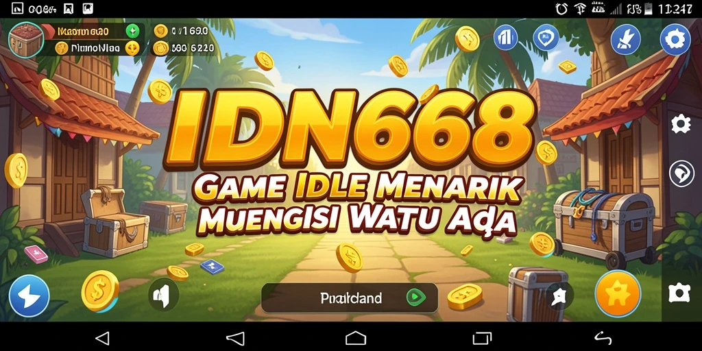 Tangkapan layar IDN668 menampilkan gameplay santai dan menyenangkan.