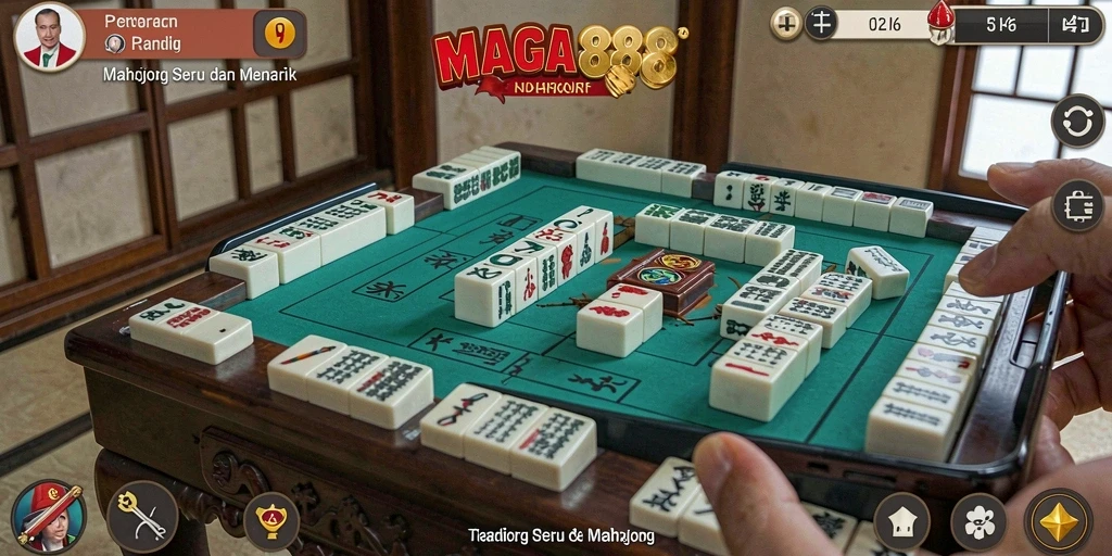 Tampilan menarik gameplay Mahjong dari MAGA888