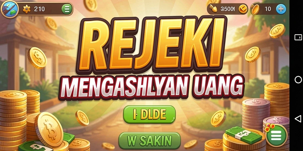 Tampilan gameplay menarik dari REJEKI dalam mode Idle.