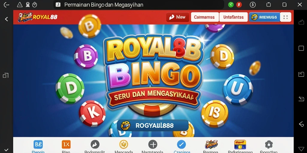 Tampilan screenshot gameplay Bingo di ROYAL88 yang seru dan interaktif.