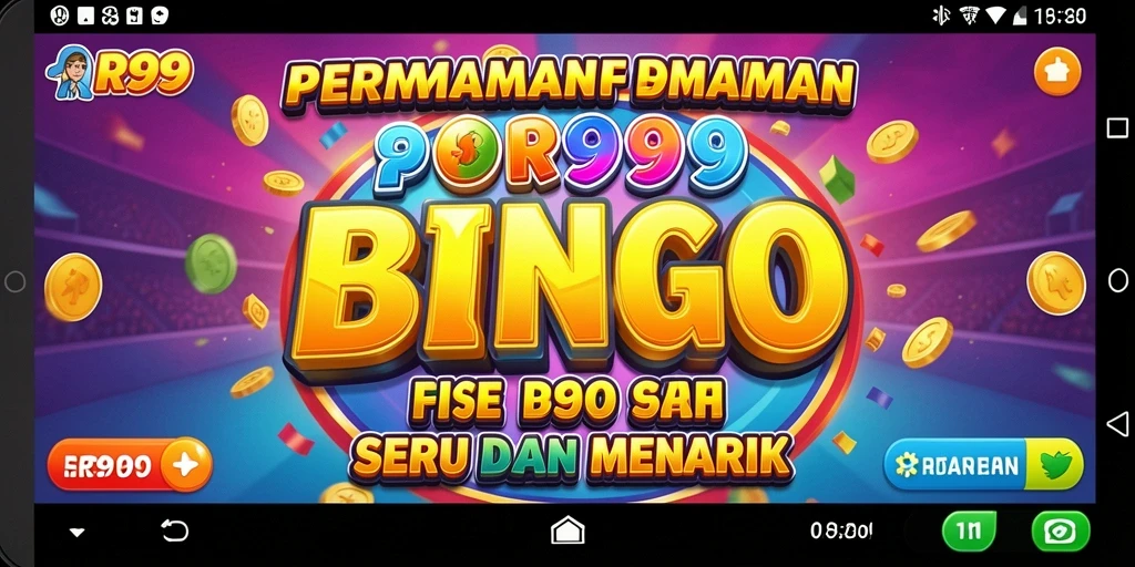 Tampilan aplikasi RR999 dengan gameplay Bingo yang seru dan interaktif.