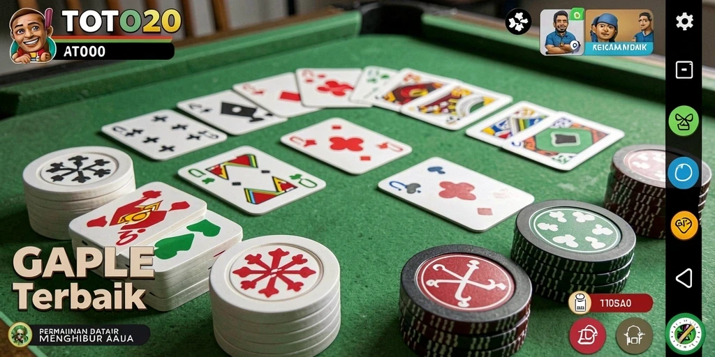 Gameplay seru Gaple di TOTO20 yang menghibur.