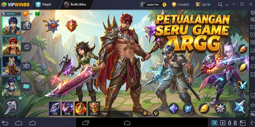 Tampilan gameplay dinamis dari VIPWIN88 di dunia ARPG.